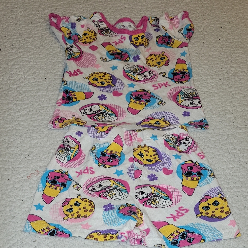 Shopkins Pink and Purple Kids Pajama Set